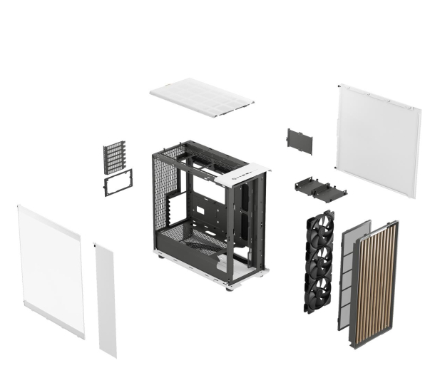 FRACTAL DESIGN North XL Chalk White TG Clear FD-C-NOR1X-04 - 1228501 - zdjęcie 10